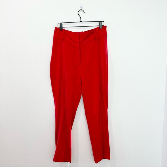 NBD Satin Cigarette Pant in Red NWT size XL - Picture 3 of 11
